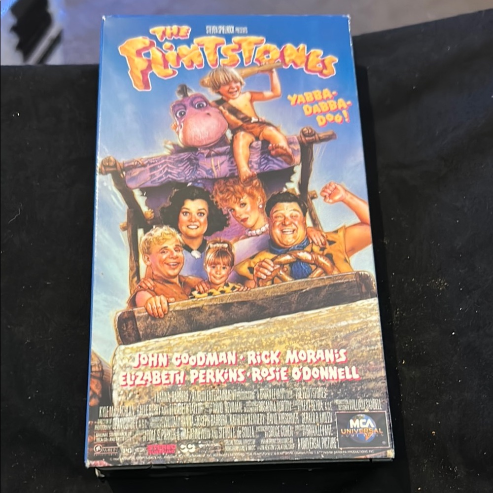 Universal Blue and Orange Flintstones vhs